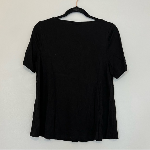 Topshop Lace Up Front T-shirt - Picture 5 of 6